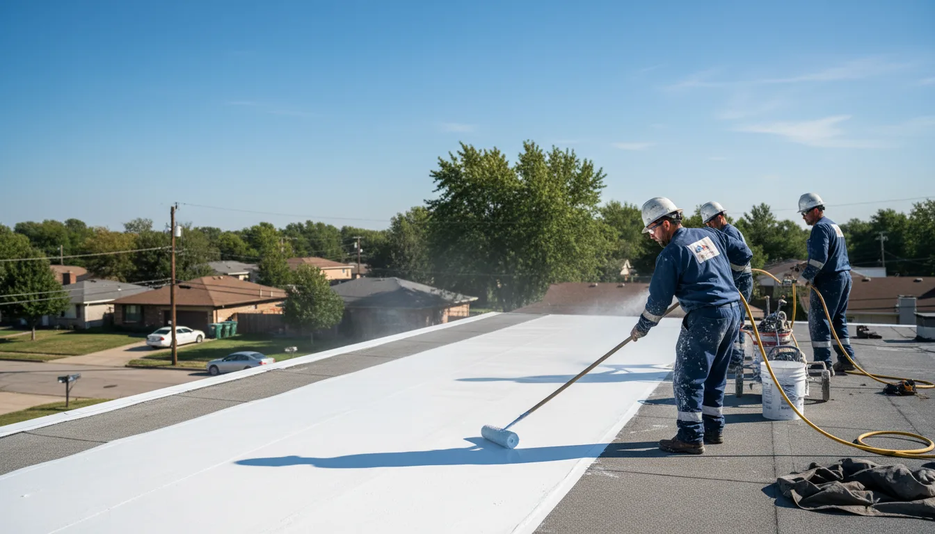 Commercial roof coating in Houston, AR near me